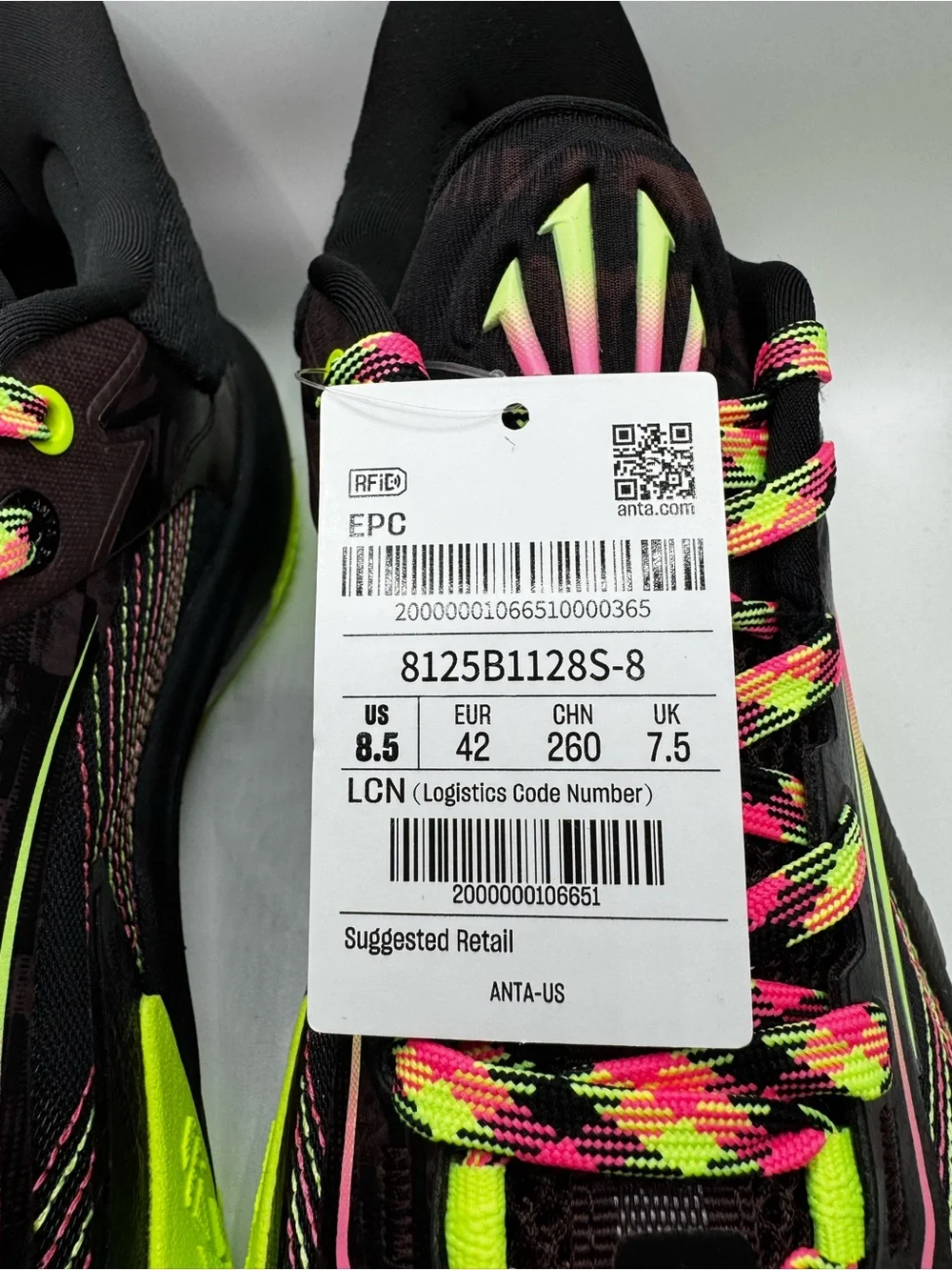 Men’s Kai 1 Speed Basketball Shoe — Black/Neon Yellow